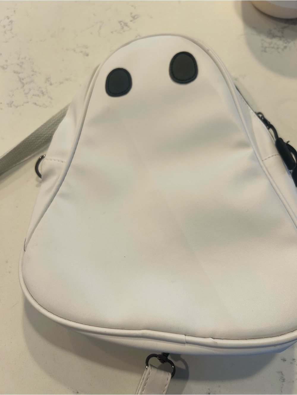 Ghost Minimal White Crossbody backpack